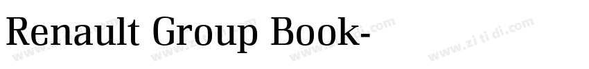 Renault Group Book字体转换